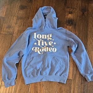 Blue 'Long Live Rodeo' Hoodie